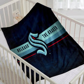 Seattle Kraken Hockey Team Flannel Fleece Throw Blanket